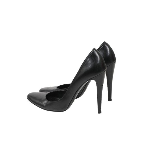 Pierre Hardy Womens Pumps Size US9 EU39 Black Leather Round Toe 110mm Heels - Picture 5 of 10
